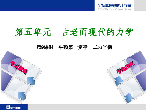 牛顿第一定律 二力平衡复习课件