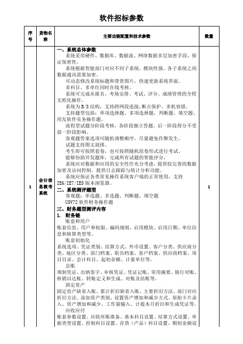 软件招标参数V1