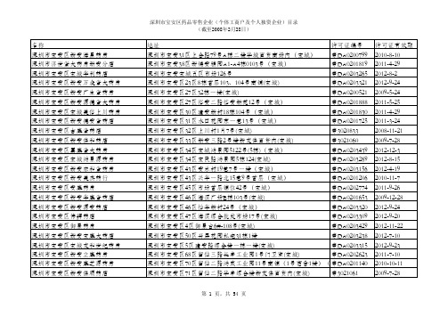 深圳市宝安区药品零售企业(个体工商户及个人独资企业)...