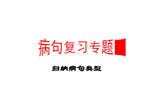 病句类型六种 归纳