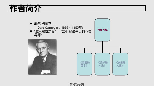 人性的弱点读书笔记PPT课件