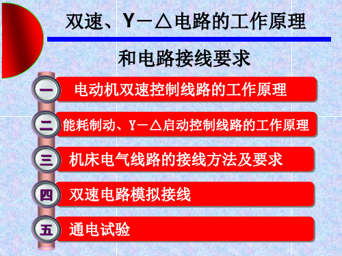 双速、Y-△电路工作原理及接线-动画演示接线步骤解读