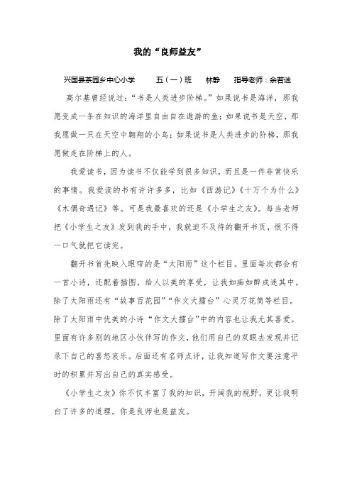 我的良师益友