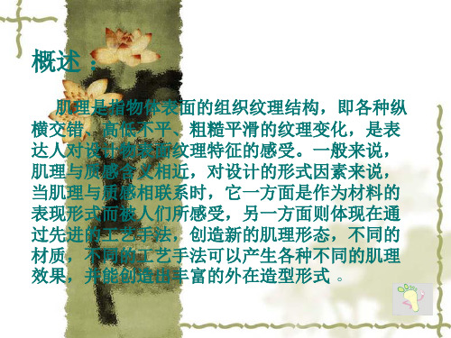 高中美术肌理的理解