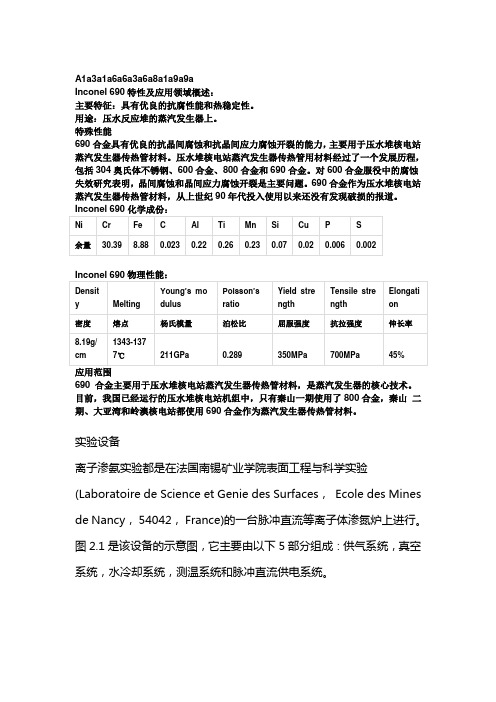 Inconel690是什么材料Inconel690抗拉强度