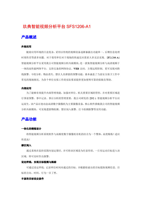 玖典智能视频分析平台