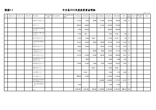 2016年扶贫资金支出台账定稿2