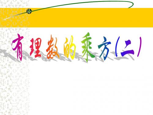 2.5有理数的乘方(2)