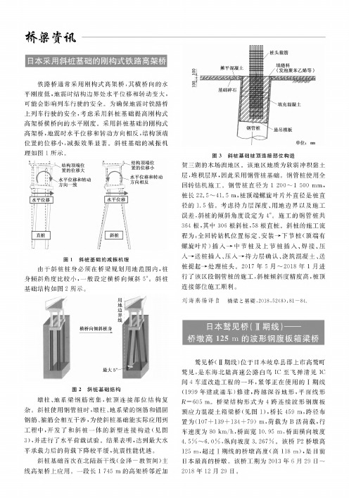 日本鹫见桥(Ⅱ期线)——桥墩高125m的波形钢腹板箱梁桥