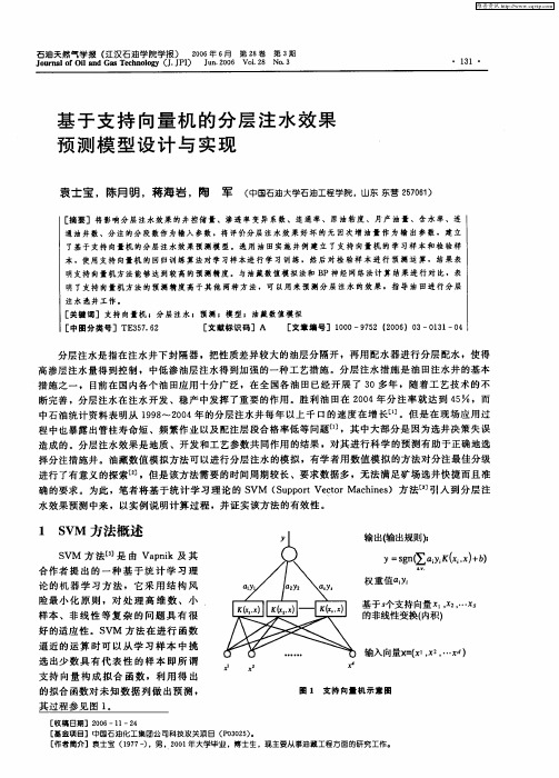 基于支持向量机的分层注水效果预测模型设计与实现