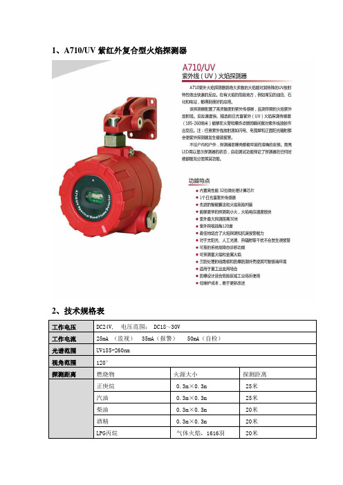 A710UV紫外技术参数表