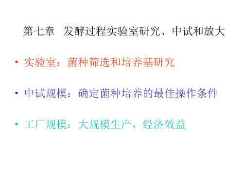 第七章发酵过程放大