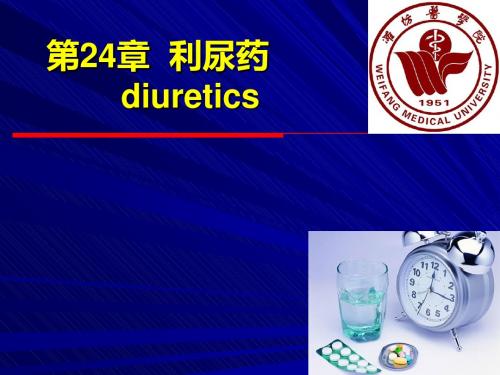 药理学药理学第24章 尿药-PPT课件