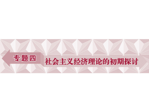 政治选修Ⅱ人教新课标4-1列宁对社会主义经济理论的探索课件(41张)