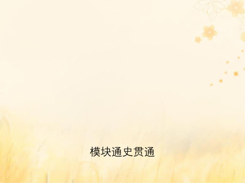 (新课标)2019年高考历史二轮专题高频命题点突破_模块三 中国近代篇模块通史贯通课件