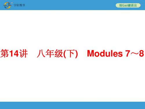 第14讲 八年级(下) Modules 7～8