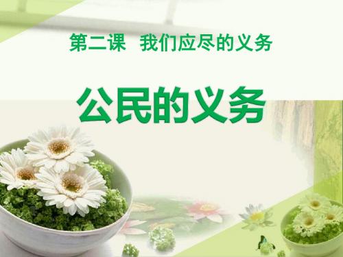 公民的义务 我们应尽的义务PPT优秀课件6
