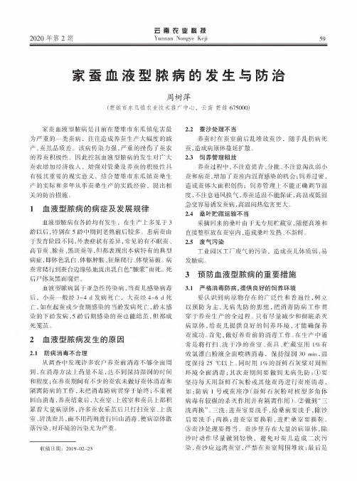 家蚕血液型脓病的发生与防治