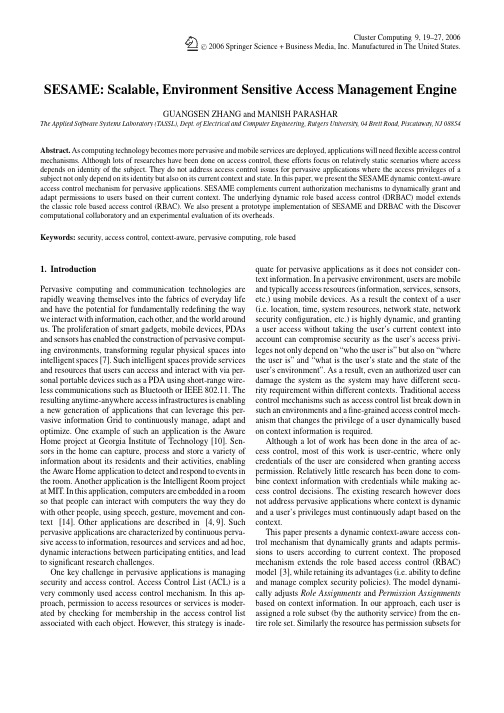 C ○ 2006 Springer Science + Business Media, Inc. Manufactured in The United States. SESAME