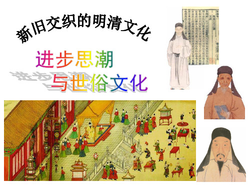 进步思潮与世俗文化