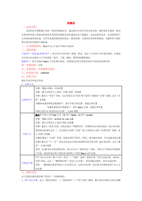 沃商店