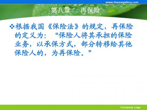 第九章 再保险