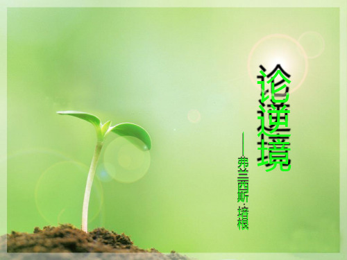 论逆境精选教学PPT课件