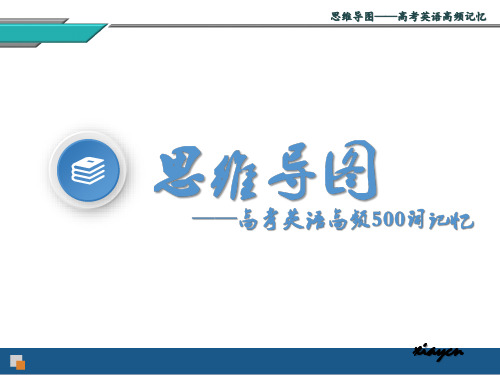 思维导图-高考英语高频词记忆
