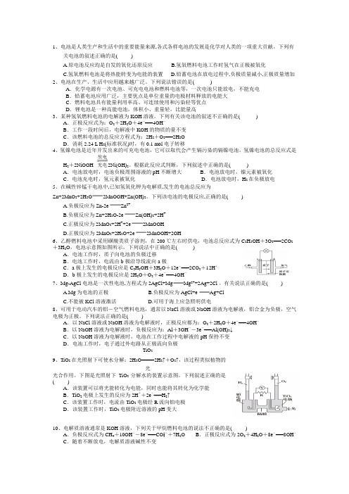 燃料电池练习四