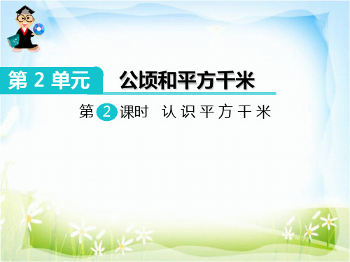 四年级数学上册课件 认识平方千米 人教新课标教育课件