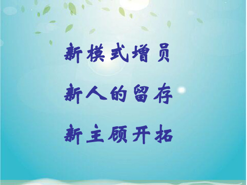 中国平安目前的增员的现状与存在的问题(ppt 16页)