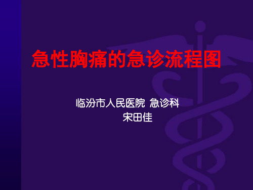 急性胸痛急诊流程图