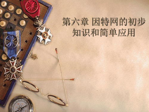 第 6 章 因特网的初步知识和简单应用