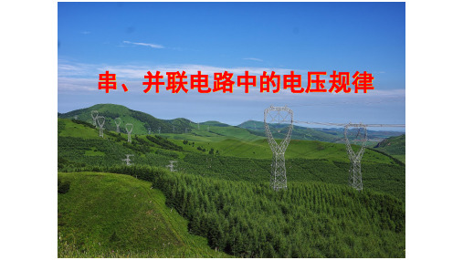 人教版初中物理《串、并联电路中电压的规律》ppt课件1