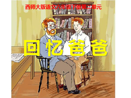 《回忆爸爸》PPT课件
