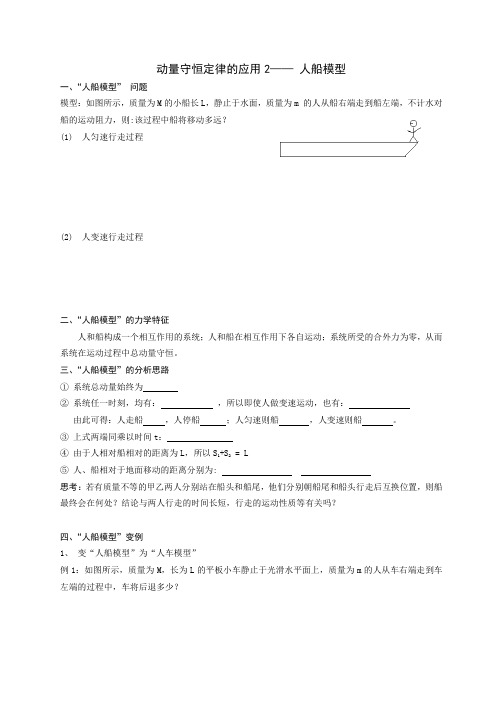 人船模型