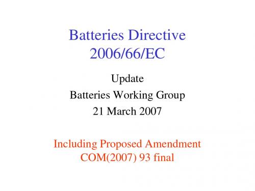 Batteries Directive 200666EC