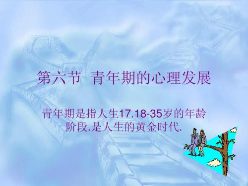 第六节  青年期的心理发展