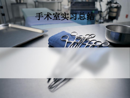 手术室实习总结ppt课件