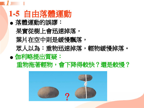 教学PPT：1-5 自由落体运动[28页]