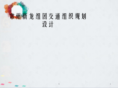 常州新龙组团交通组织规划设计