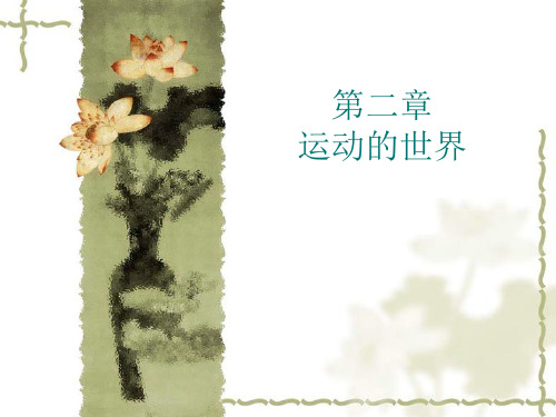 物理：第二章《运动的世界》课件2(沪科版八年级-)(中学课件201911)