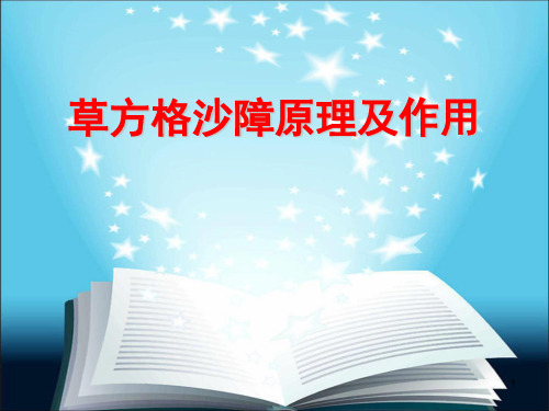 草方格沙障原理及作用(课堂PPT)