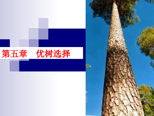 【大学课件】第五章 优树选择