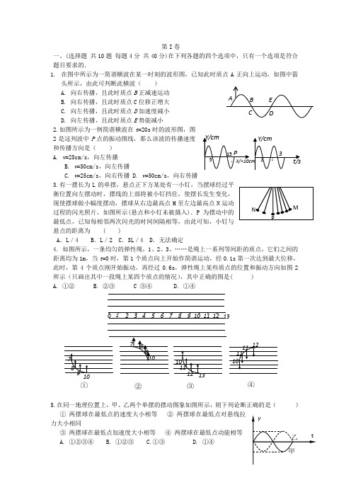 2012物理考前基础知识查漏补缺精选精练(58)汇总