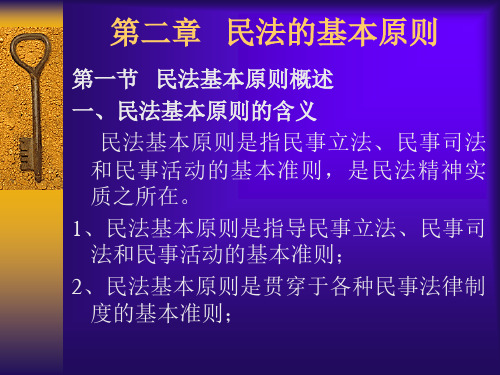 第二章   民法的基本原则PPT课件