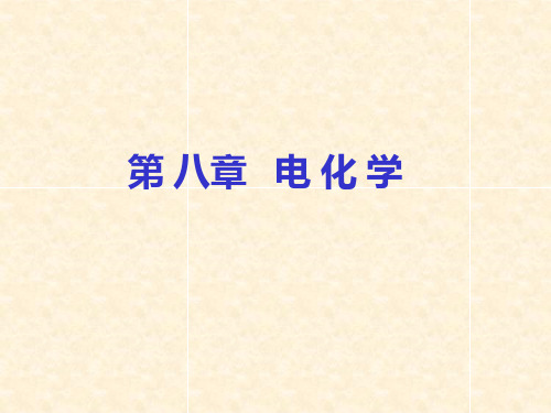 物理化学 课件 第八章 电化学