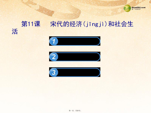 七年级历史下册 611宋代的经济和社会生活配套课件 岳麓版