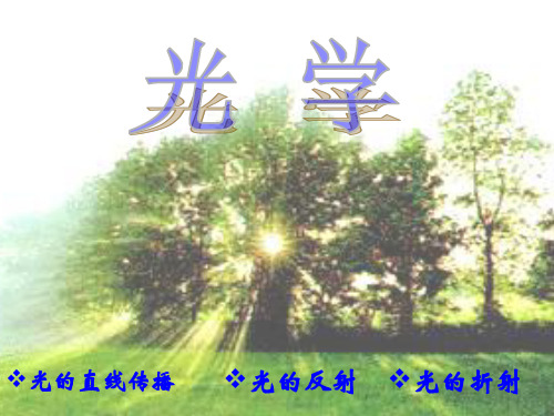 光的直线传播和反射ppt教学课件