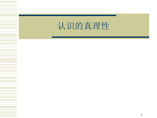 哲学课件认识的真理性